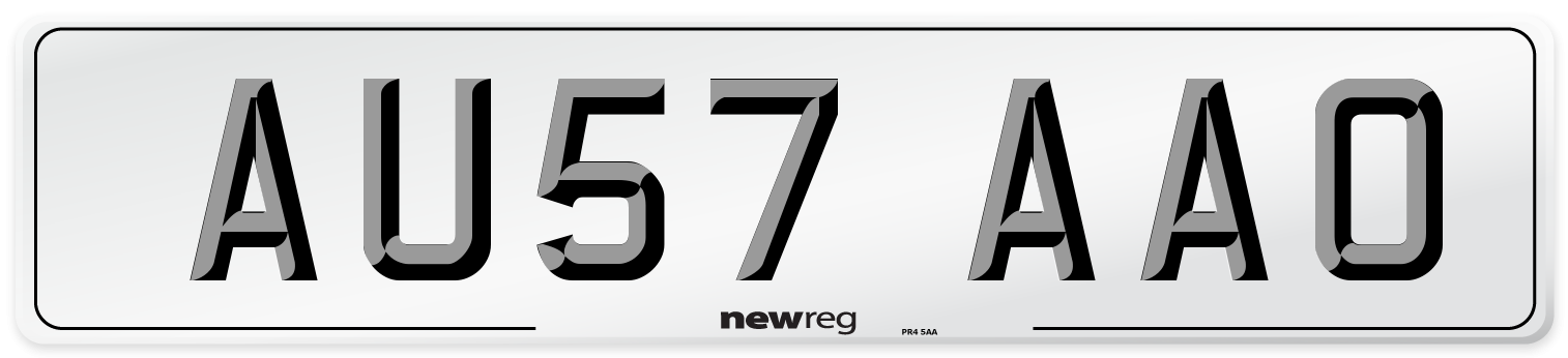 AU57 AAO Number Plate from New Reg